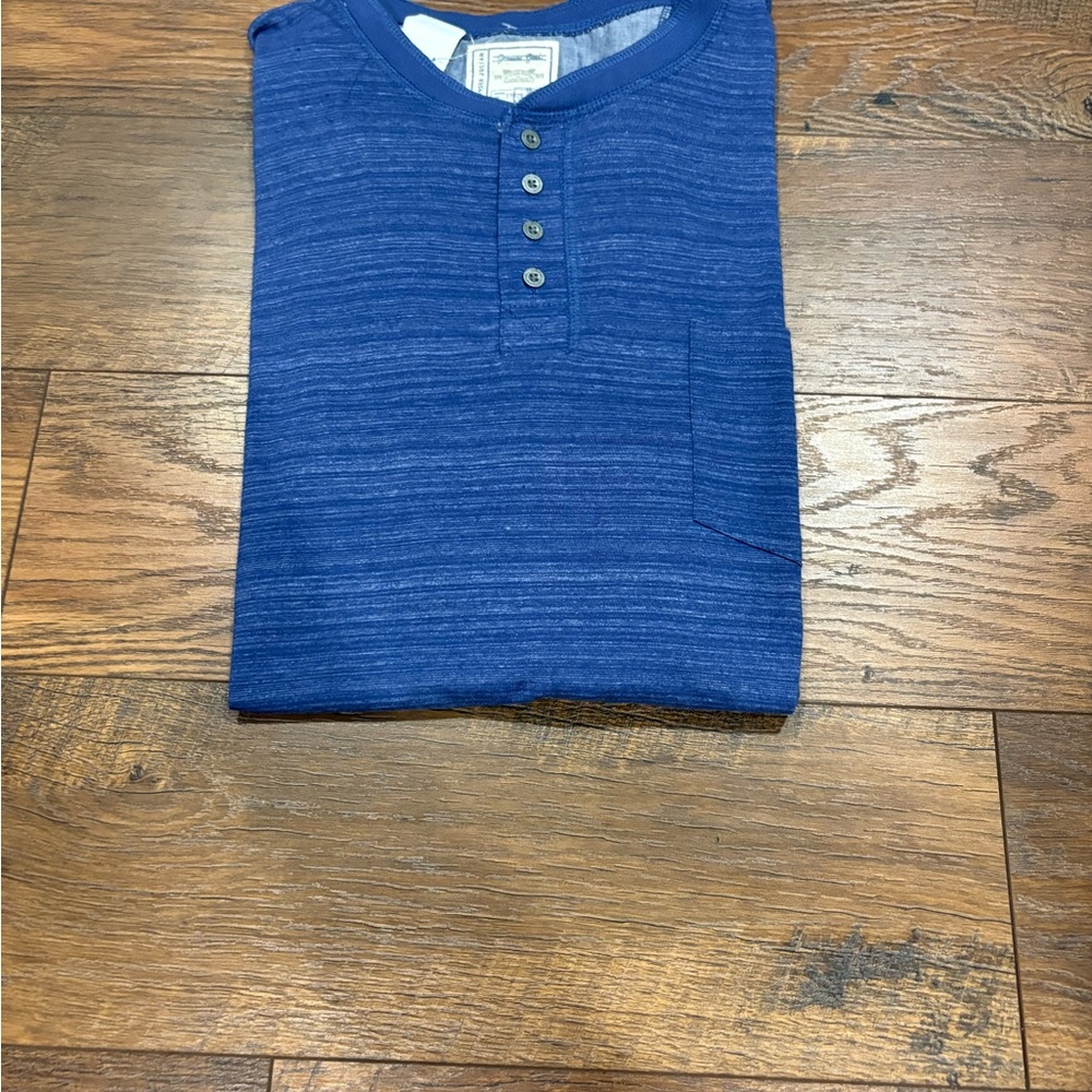 2x colours Alexander Julian Men's Blue Henley Shirt NWT